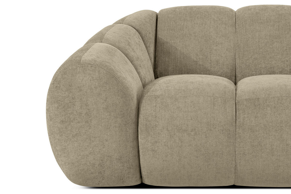 2-SITZER SOFA FLAVA, Sandfarben - Sandfarben, Holz/Holzwerkstoff (200/76/100cm) - KONSIMO®
