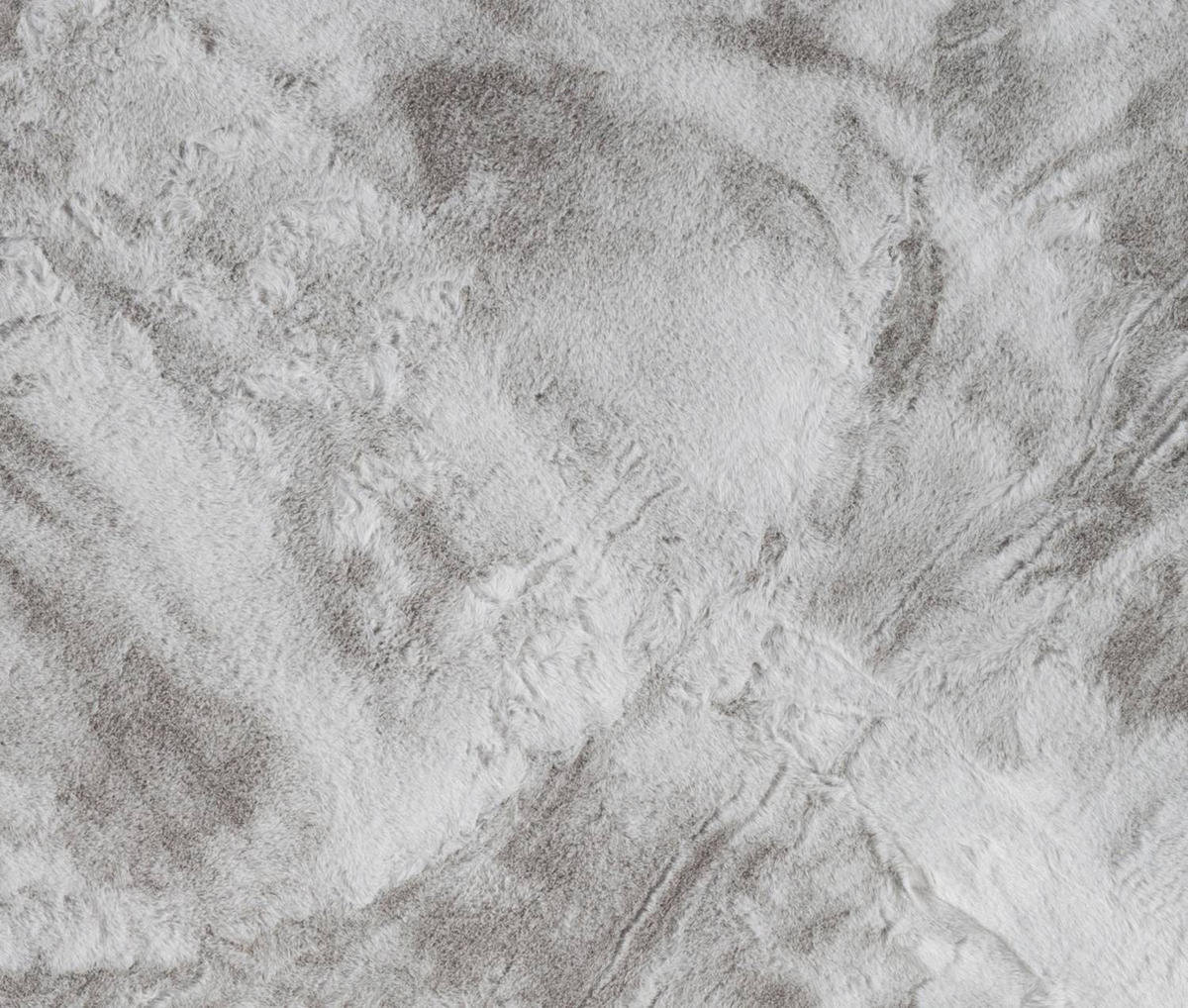 KUNSTFELLTEPPICH Chiara 60x135 cm - Silberfarben, Textil (60/135cm) - Gino Falcone