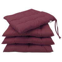 STUHLKISSEN, 4er-Set, 40x40 cm, Violett - Pflaume, Textil (40/40/3cm) - Zollner