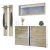 GARDEROBE Orlando Eiche sägerau - Eiche San Remo, Holzwerkstoff (215/210/28cm) - Vladon