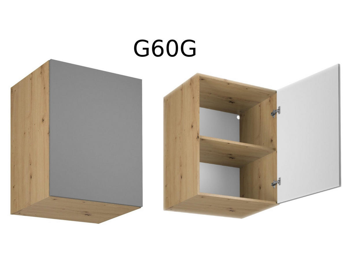 KÜCHENZEILE 400 cm - Langen K18-M400 - in Artisan Eiche/Beige - Beige, Holz (400/248/58cm)