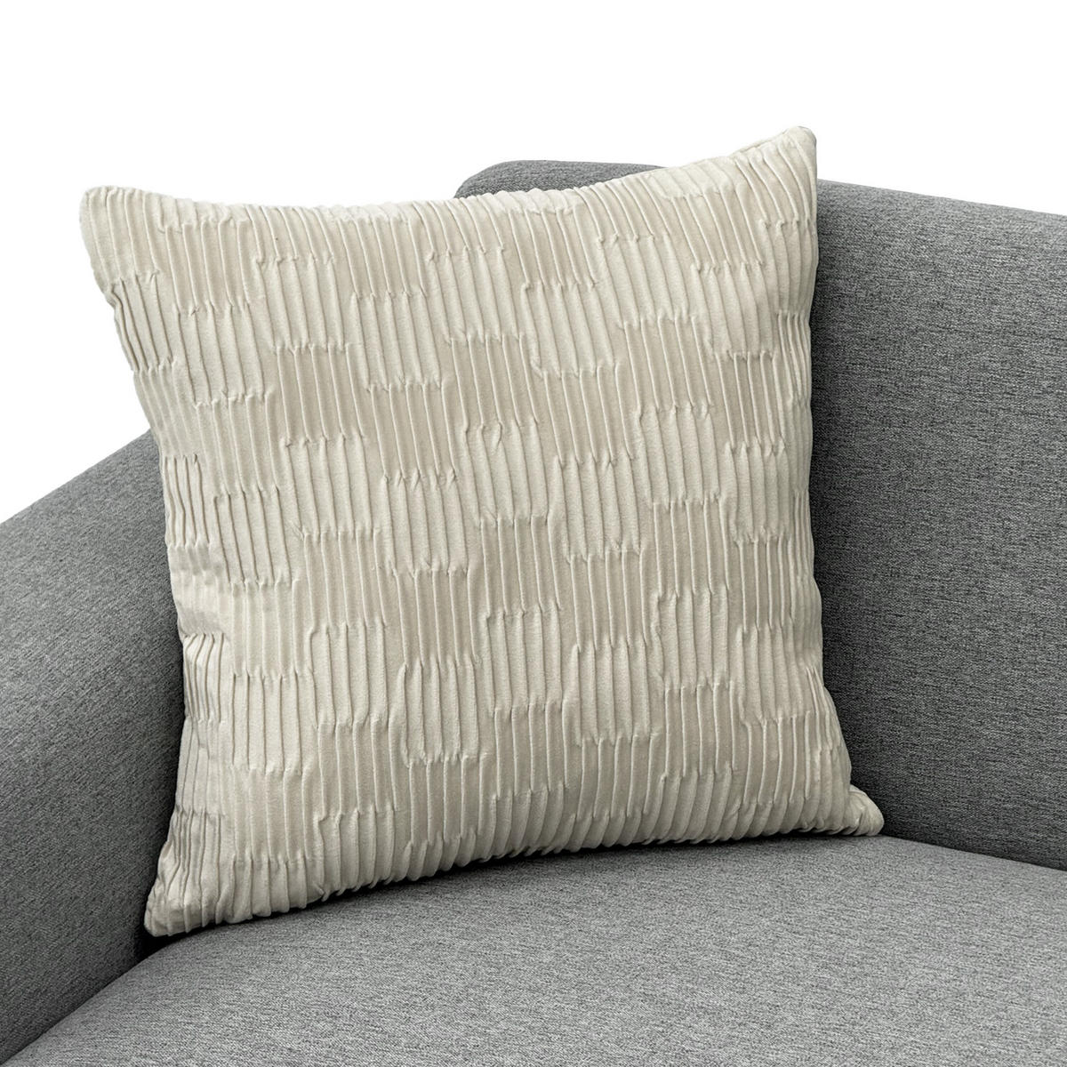 SOFA 2-Sitzer 172/73,5/81,5 cm Hellgrau - Hellgrau, Textil (73.5/81.5/172cm)