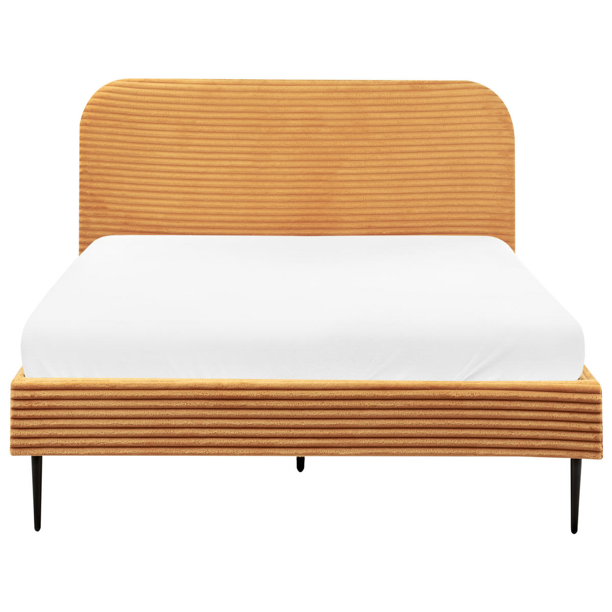POLSTERBETT mit Lattenrost 140/200 cm Orange Flayat - Orange, Textil (140/200cm) - Beliani