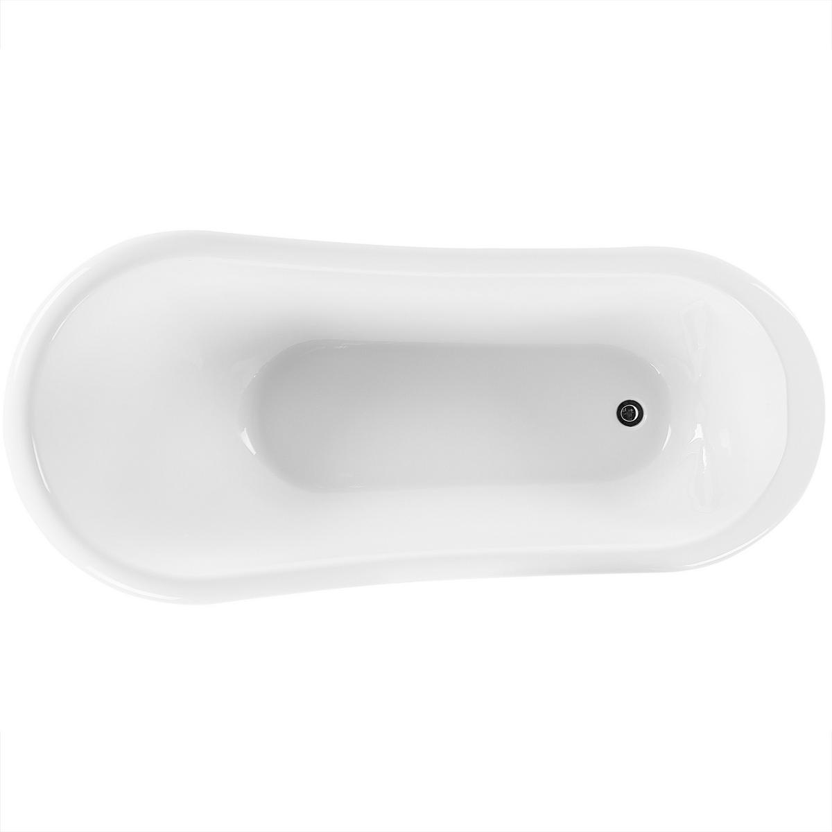 BADEWANNE FREISTEHEND 77x153x74 cm blau Cayman - Blau, Kunststoff (77/74/153cm) - Beliani