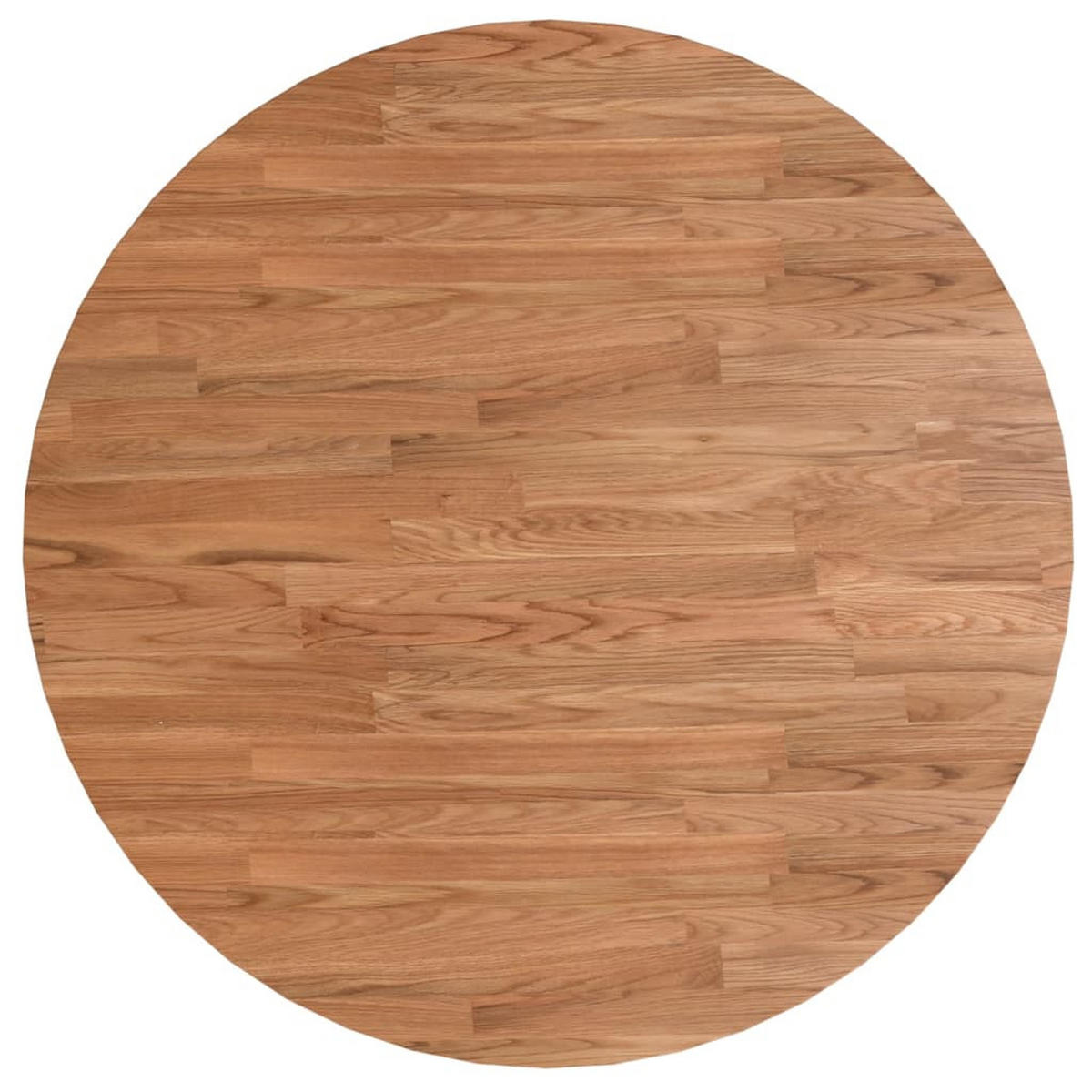 TISCHPLATTE Runde Hellbraun Ø80/1,5 Cm Behandeltes Eichenholz - Hellbraun, Holz (80/80/1.5cm) - vidaXL