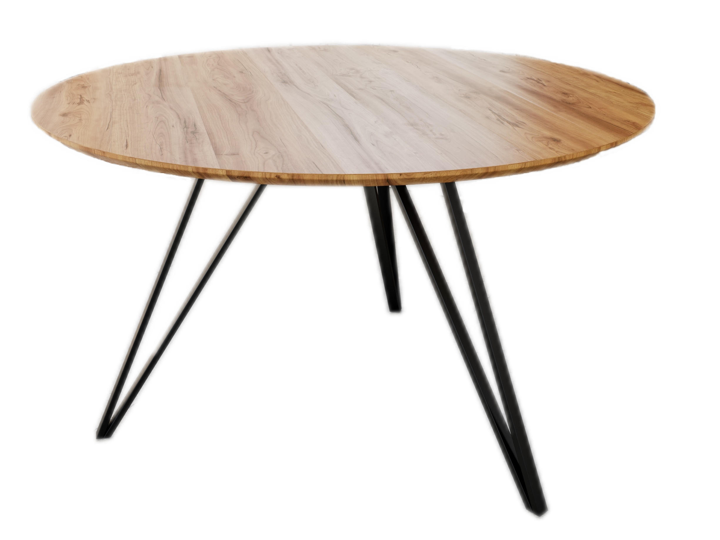 ESSTISCH INSA - Beige/Schwarz, Holz/Metall (120/120/77cm) - SAM