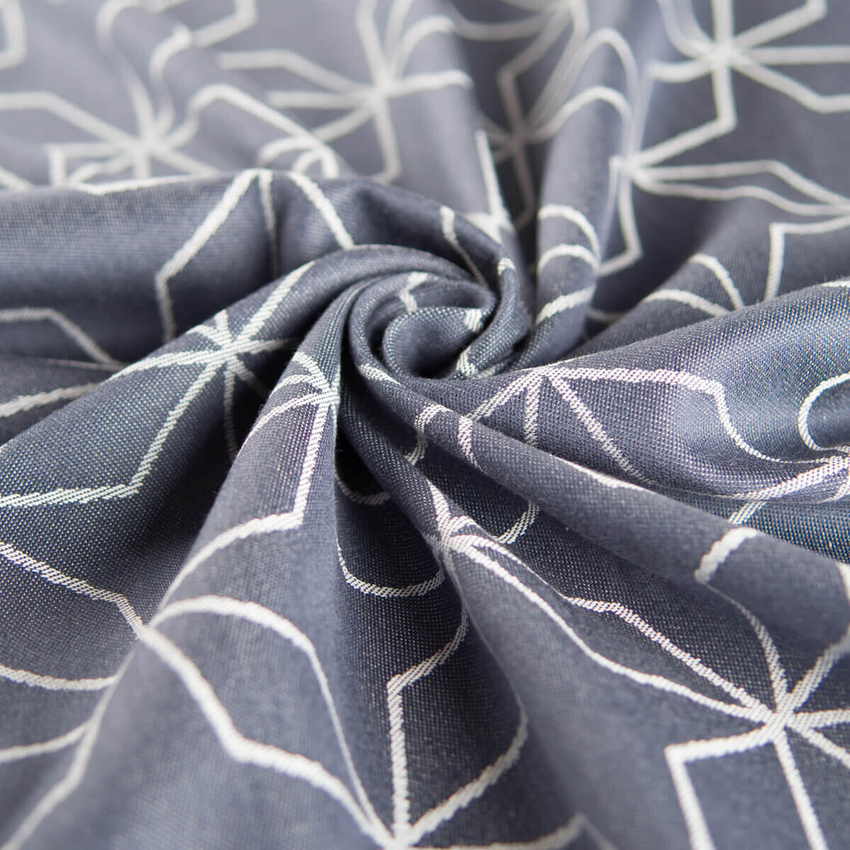 BABYTRAGETUCH Ring-Sling kbA - Blaugrau/Dunkelblau, Textil (70/0.1/200cm) - Hoppediz