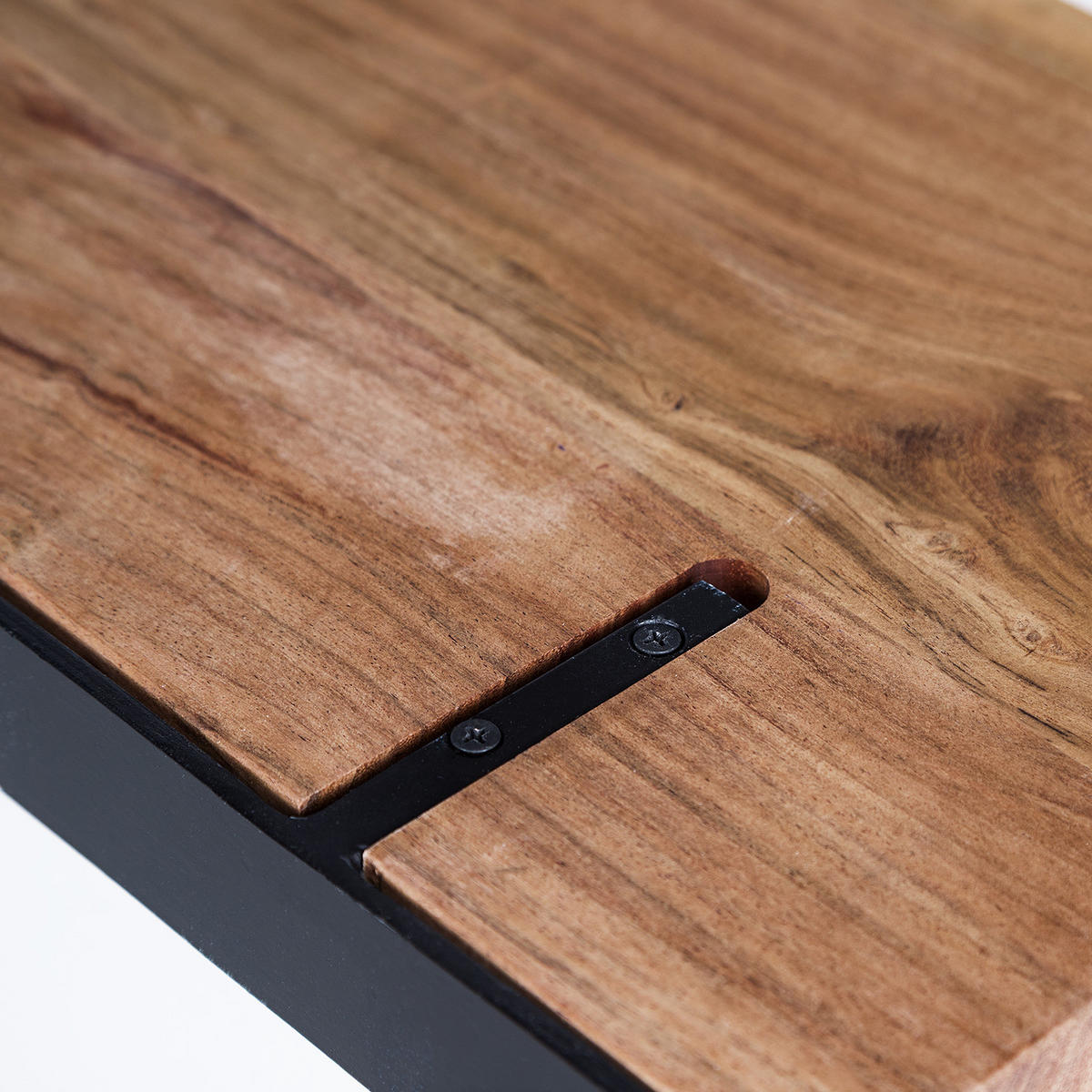 WANDBOARD - Akazie massiv - Akaziefarben, Holz (110/3.5/23cm) - home24