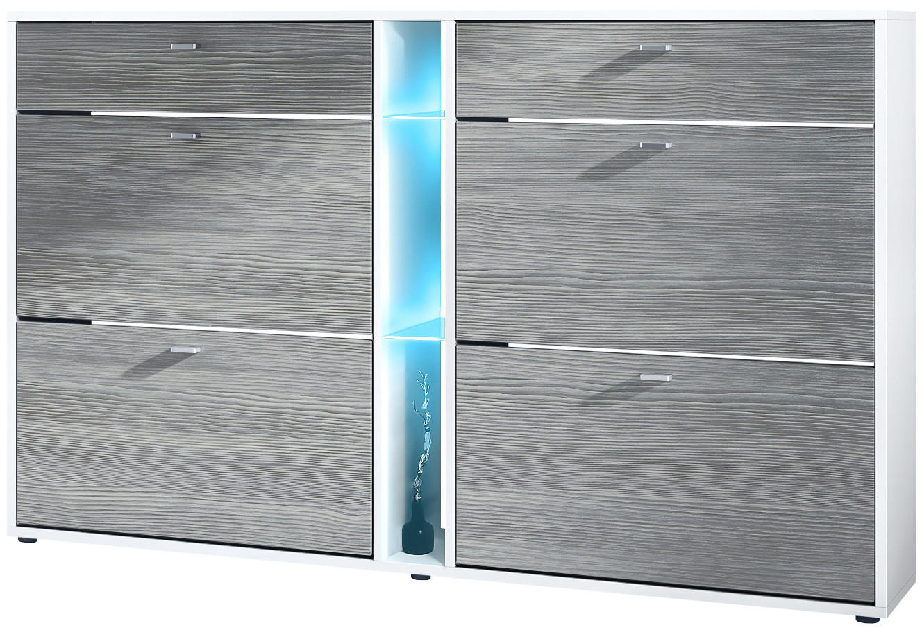 SCHUHSCHRANK Today Fronten in Avola-Anthrazit - Anthrazit, Holzwerkstoff (155.5/95/28cm) - Vladon