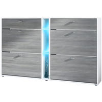 SCHUHSCHRANK Today Fronten in Avola-Anthrazit - Anthrazit, Holzwerkstoff (155.5/95/28cm) - Vladon