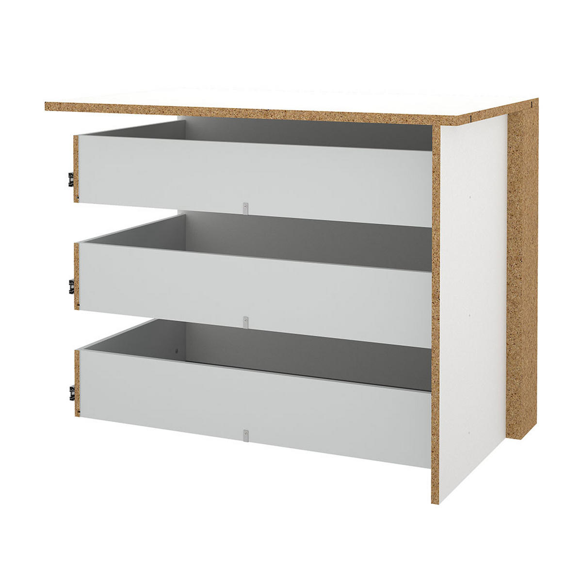 SCHUBLADENEINSATZ, Catania, Weiß, Holzwerkstoff, 70 x 55 x 87 cm - Weiß, Holzwerkstoff (70/87/55cm) - ebuy24