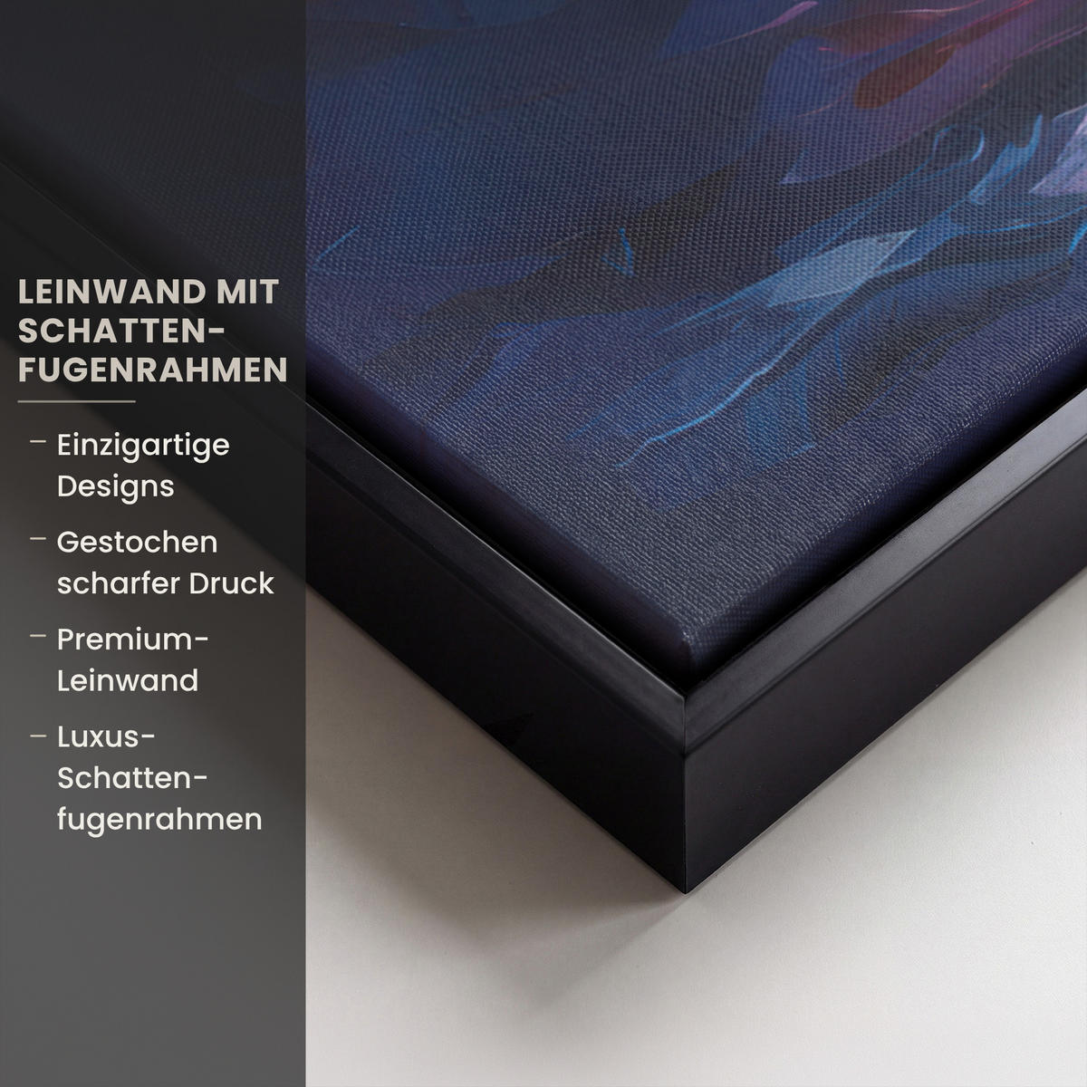 LEINWAND Bilder mit Rahmen - Weihnachtsbaum - Weihnachten - Abstrakt - Farbenfroh - 80x60 - Multicolor, Textil (80/60cm) - MuchoWow