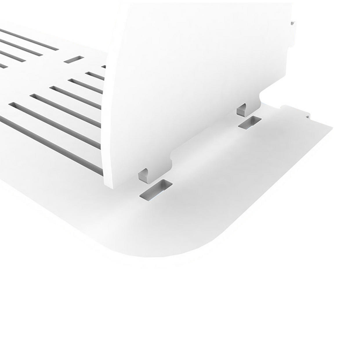 BADEZIMMERSCHRANK 25/25/120 cm 4-Stufig Freistehend Holzwerkstoff Weiß - Weiß, Holzwerkstoff (25/120/25cm) - Livingandhome