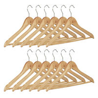 UMERASE Natural set-12 lemn arțar - maro deschis, lemn/metal (44.5/22.5/1.3cm) - Relaxdays