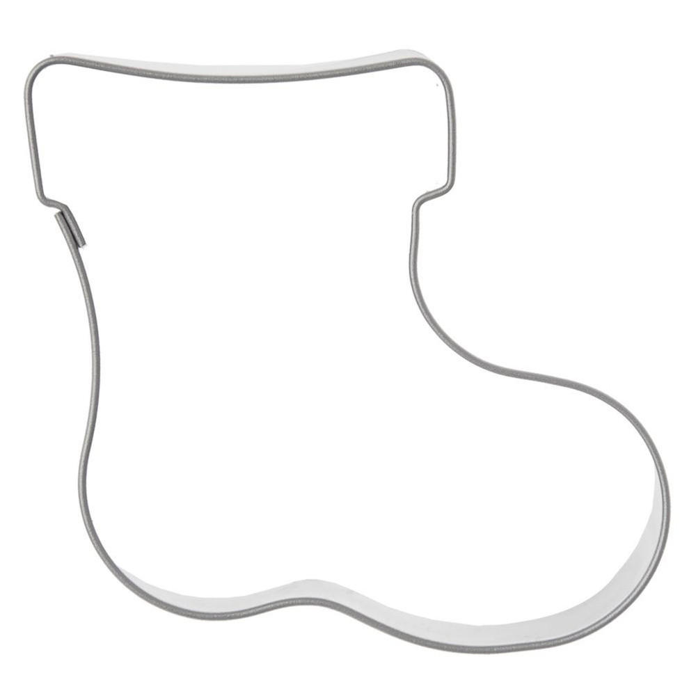 AUSSTECHFORM Weihnachtsstrumpf 6 cm Silber - Silberfarben, Metall (5.5/1.5/6cm) - Orion 
