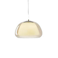 LED-HÄNGELEUCHTE Cognac 12W 25/25/14-150 cm - Cognac, Glas (25/25/14cm) - Authentics