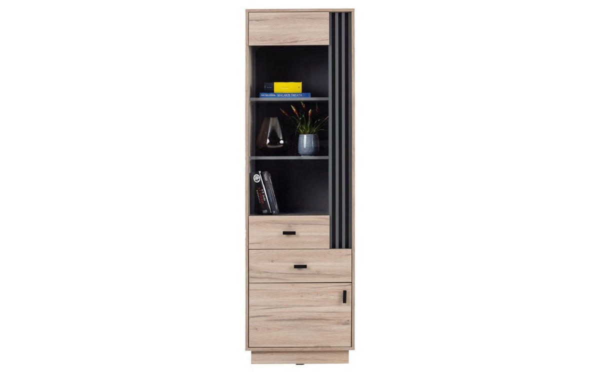 WOHNZIMMER Set – ALLMO System – Eichefarben - Eichefarben, Holzwerkstoff (60/195/40cm) - hi-markt