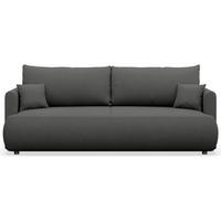 3-MIESTNA POHOVKA Ovo Mini Tmavosivá Ženilka Easy-Clean - čierna/tmavosivá, textil/plast (226/90/97cm) - Selsey