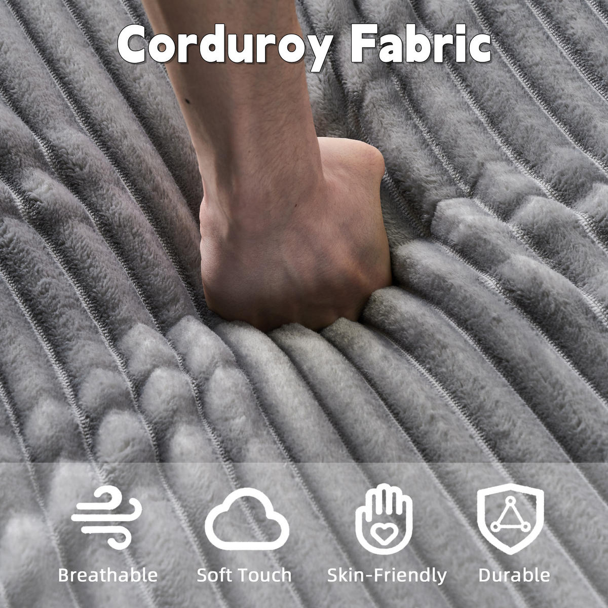 SCHLAFSOFA DE-33510 mit 3 Kissen Grau - Grau, Textil (165/63/112cm) - ComfortXL
