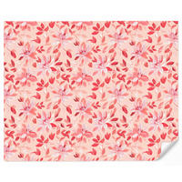 TAPETE - Botanisch - Blumen - Rot - 240x200 cm - Koralle, Papier (240/200cm) - OnlyWow