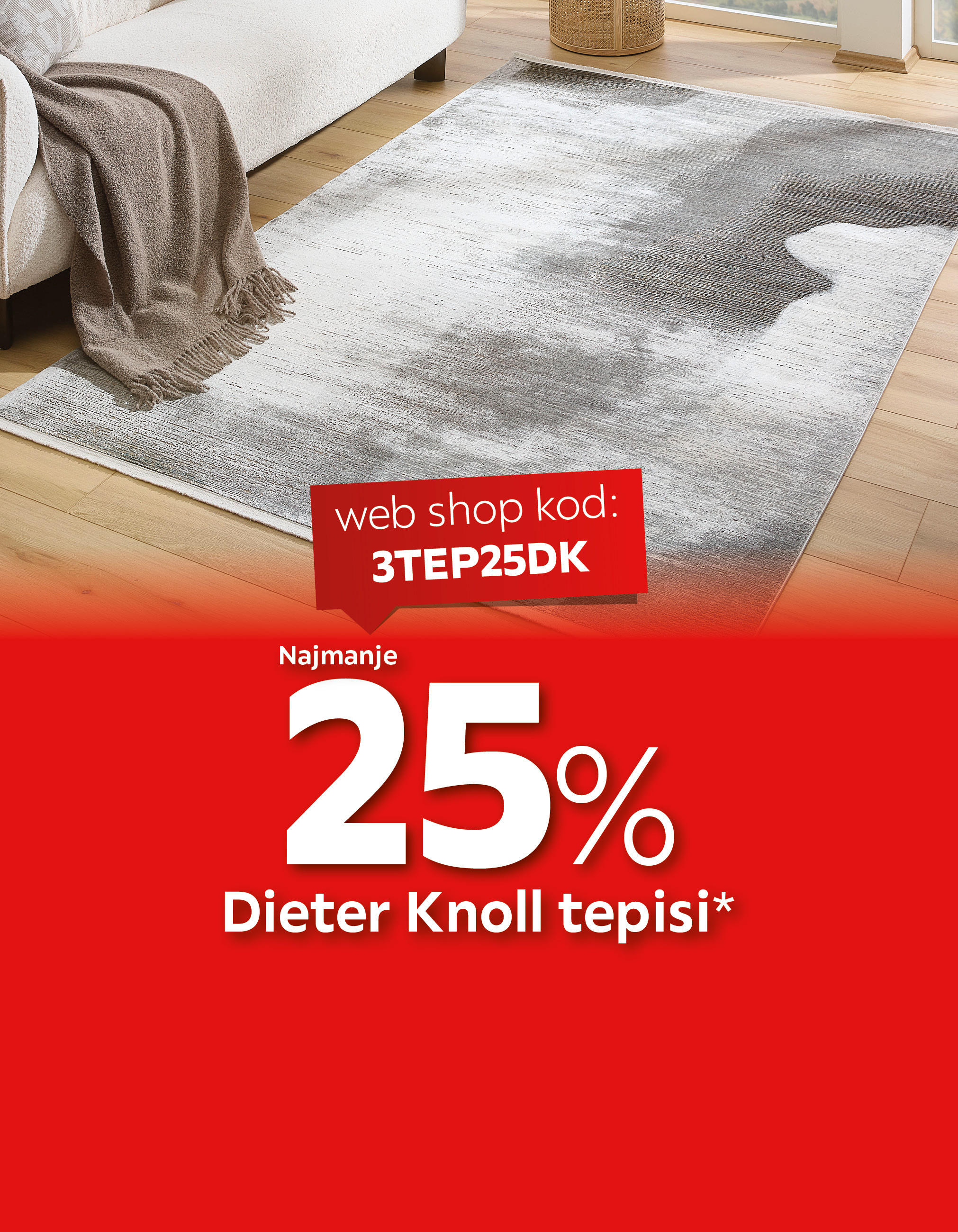 Najmanje 25% Dieter Knoll tepisi* web shop kod: 3TEP25DK
