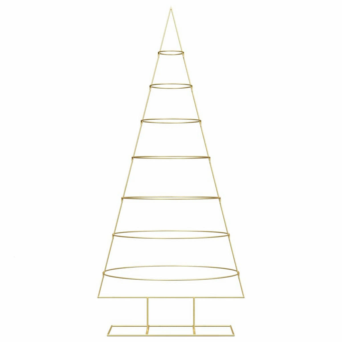 WEIHNACHTSBAUM Metall Gold 209 Cm Pulverbeschichteter Stahl - Goldfarben, Metall (209cm) - vidaXL