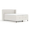BOXBETT Monpelli Beige 140/200 cm mit Matratze und Topper - Beige/Schwarz, Holz/Holzwerkstoff (140/200cm) - Maison de Reve