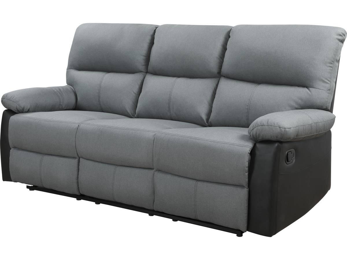 EINZELSOFA lincoln Schwarz / Dunkelgrau - Schwarz, Textil (89/103/197cm) - Habitat Garten