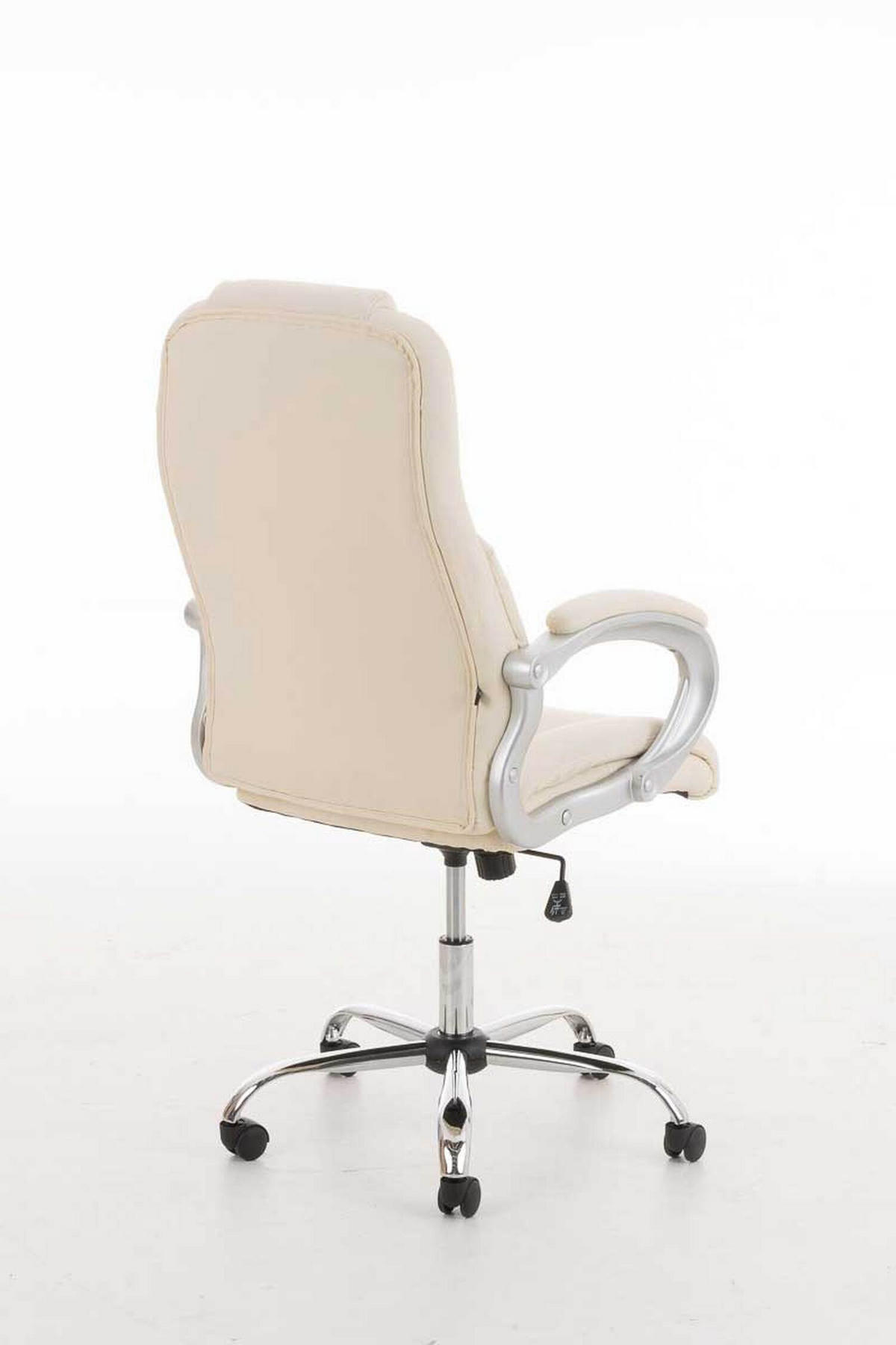 BÜROSTUHL Apodo Two, Kunstleder Creme - Creme, Textil/Metall (66/122/70cm) - TPFLiving