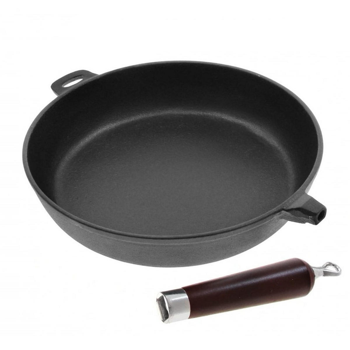 PFANNE Schwarz 30/30/6.5 cm KS2642 - Schwarz, Metall (30cm) - Krisberg 