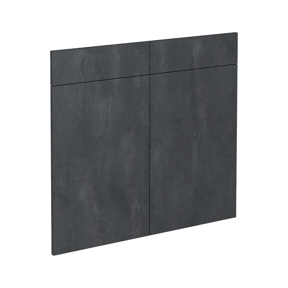 K&Ouml;KSFRONT R-Line Svart betong 79.2x70.8 cm m&ouml;belfront f&ouml;r undersk&aring;p med l&aring;dor 70.8/79.2/1.6 cm