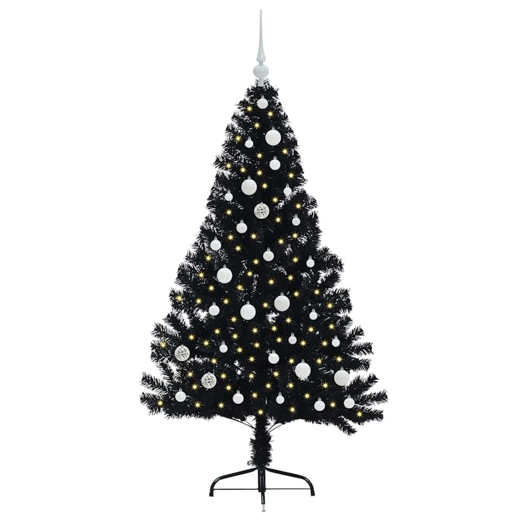 vidaXL Weihnachtsbaum Schwarz 150 cm
