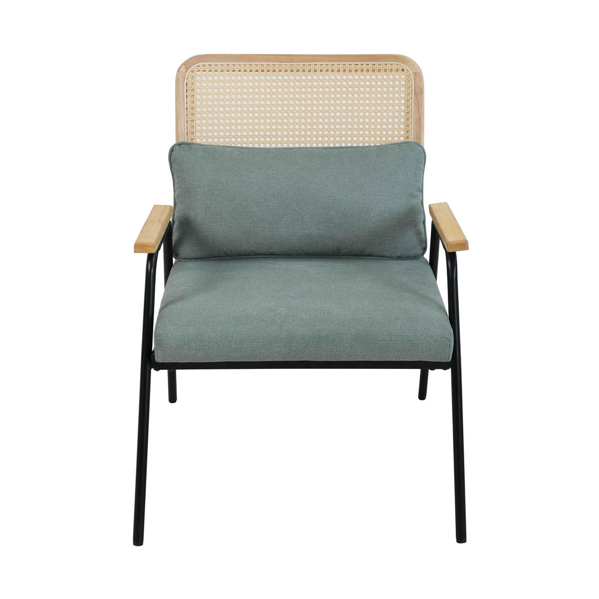 RELAXSESSEL, Dunkelgrün - Grün, Textil (63/83/68cm) - Oviala