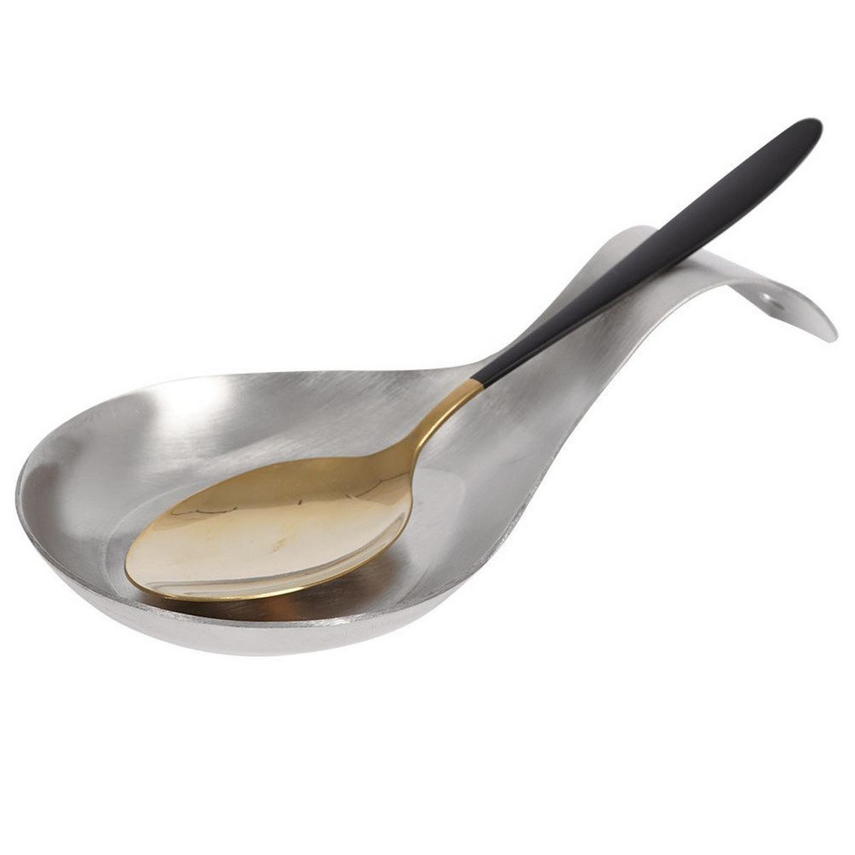 SCHÖPFKELLE UND LÖFFELSTÄNDER Stahl - Silberfarben, Metall (23.5cm) - Excellent Houseware