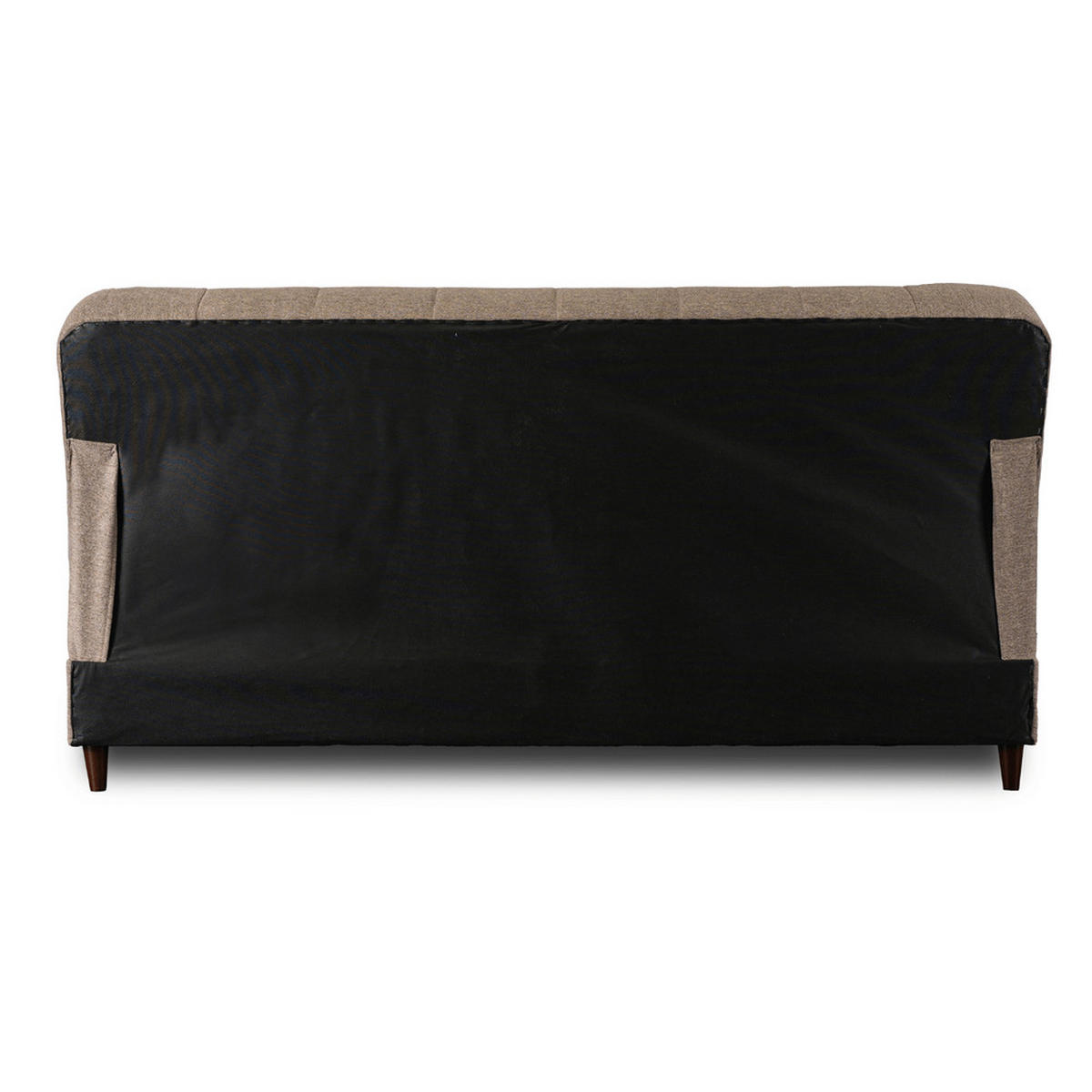SOFA NEPAL ausziehbar mit Schlaffunktion Beige - Bronzefarben/Braun, Holz/Textil (187/95/87cm) - makarowski meble