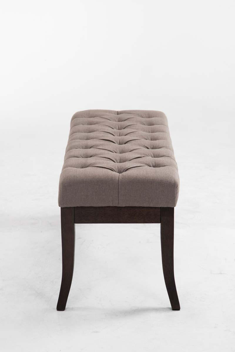 SITZBANK 100/38 cm Stoff Taupe - Taupe, Holz/Textil (100/46/38cm) - CLP