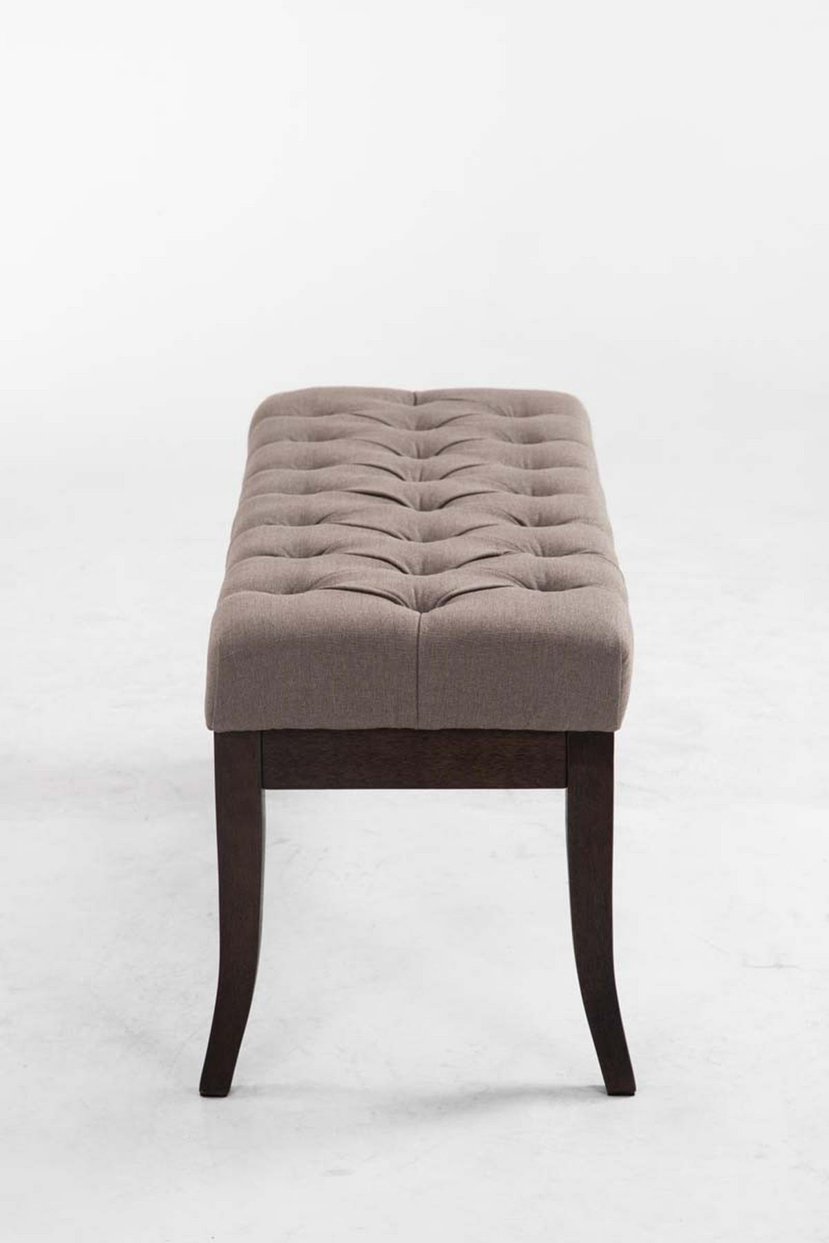 SITZBANK 100/38 cm Stoff Taupe - Taupe, Holz/Textil (100/46/38cm) - CLP