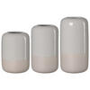 VASEN Dome Grau 20/25/30 cm 3er Set - Grau, Keramik (1cm) - Ritzenhoff Breker