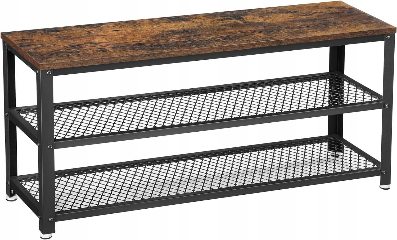 SCHUHREGAL, braun/schwarz - Braun, Holzwerkstoff (100/45/30cm) - A2A Home