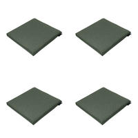 SITZKISSEN Best deal - Grün - 40/40/4,5 cm - 4er-Set - Grün, Textil (40/4/40cm) - Madison
