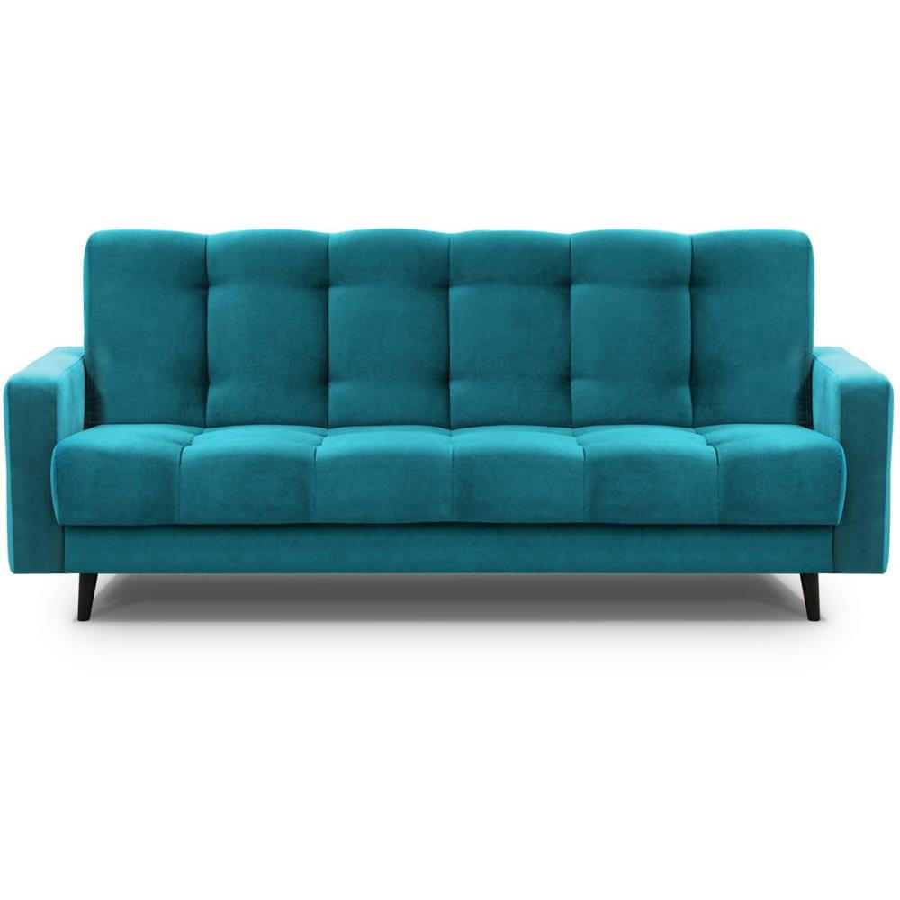 3-SITZER Schlafsofa Nancy Bis türkis - Türkis, Holz/Textil (220/89/93cm) - Beautysofa
