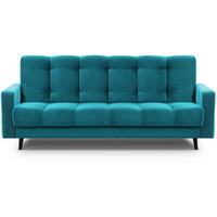 3-SITZER Schlafsofa Nancy Bis türkis - Türkis, Holz/Textil (220/89/93cm) - Beautysofa