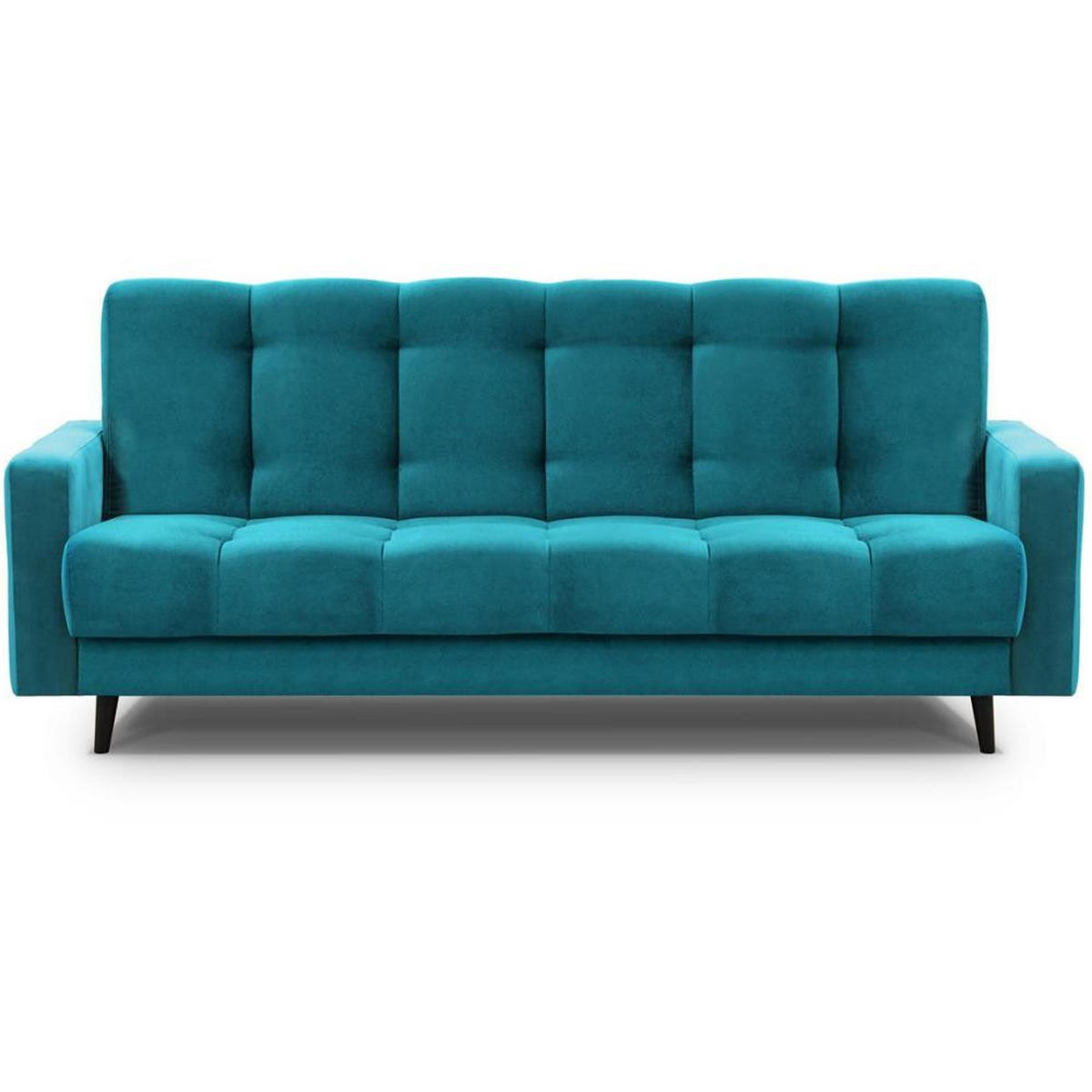 3-SITZER Schlafsofa Nancy Bis türkis - Türkis, Holz/Textil (220/89/93cm) - Beautysofa