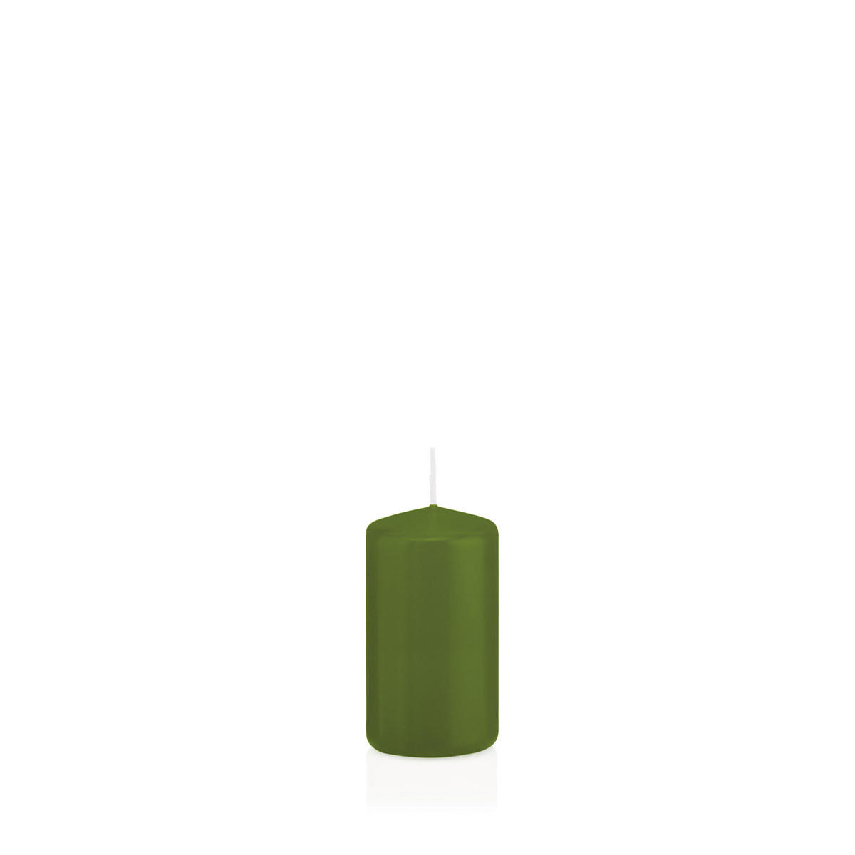 Wiedemann Kerzen Stumpenkerzen Olivgrün 8 cm