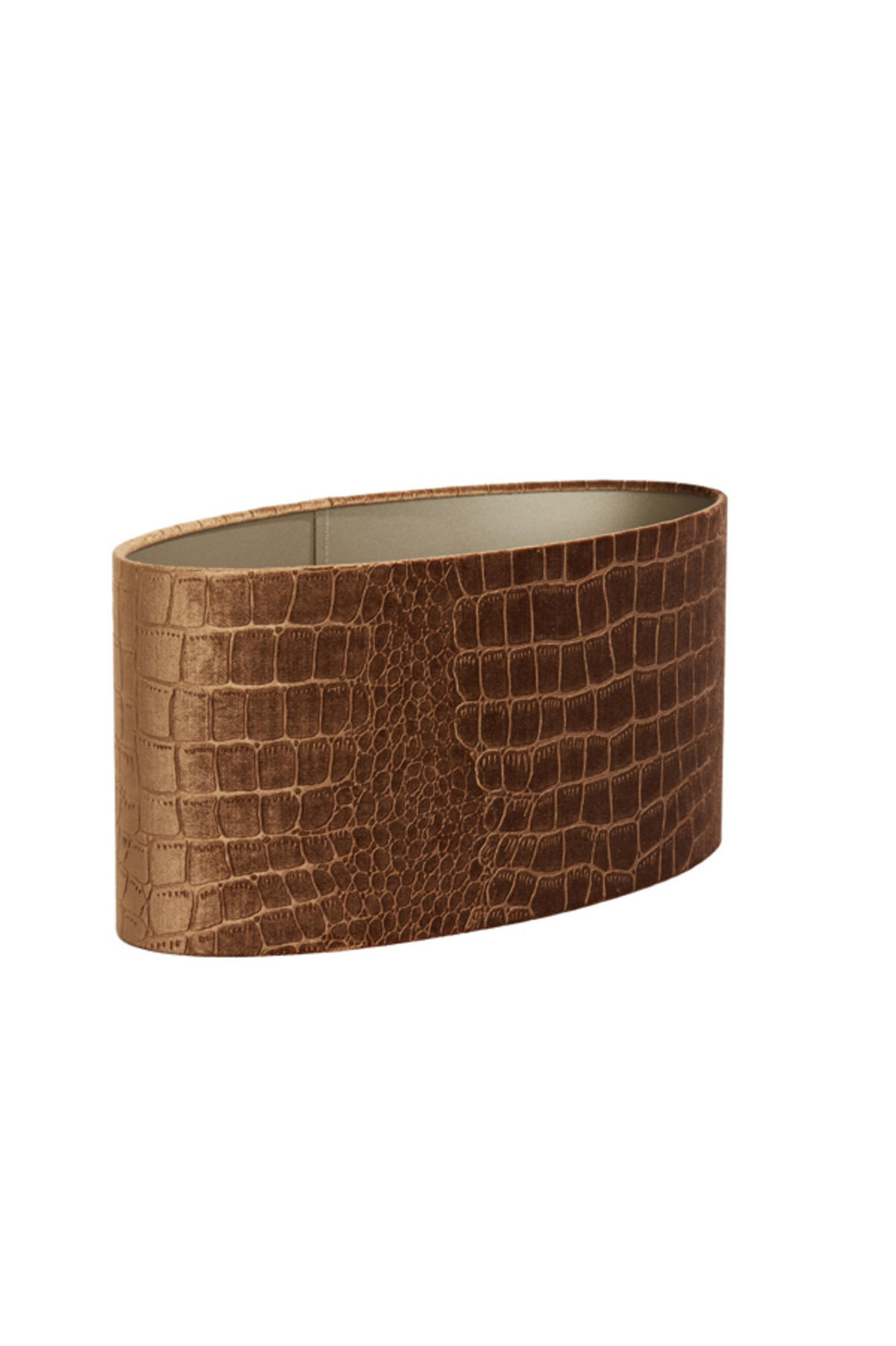 LAMPENSCHIRM Praya Braun 45/21/22 cm - Braun, Textil (45/21/22cm) - Light & Living