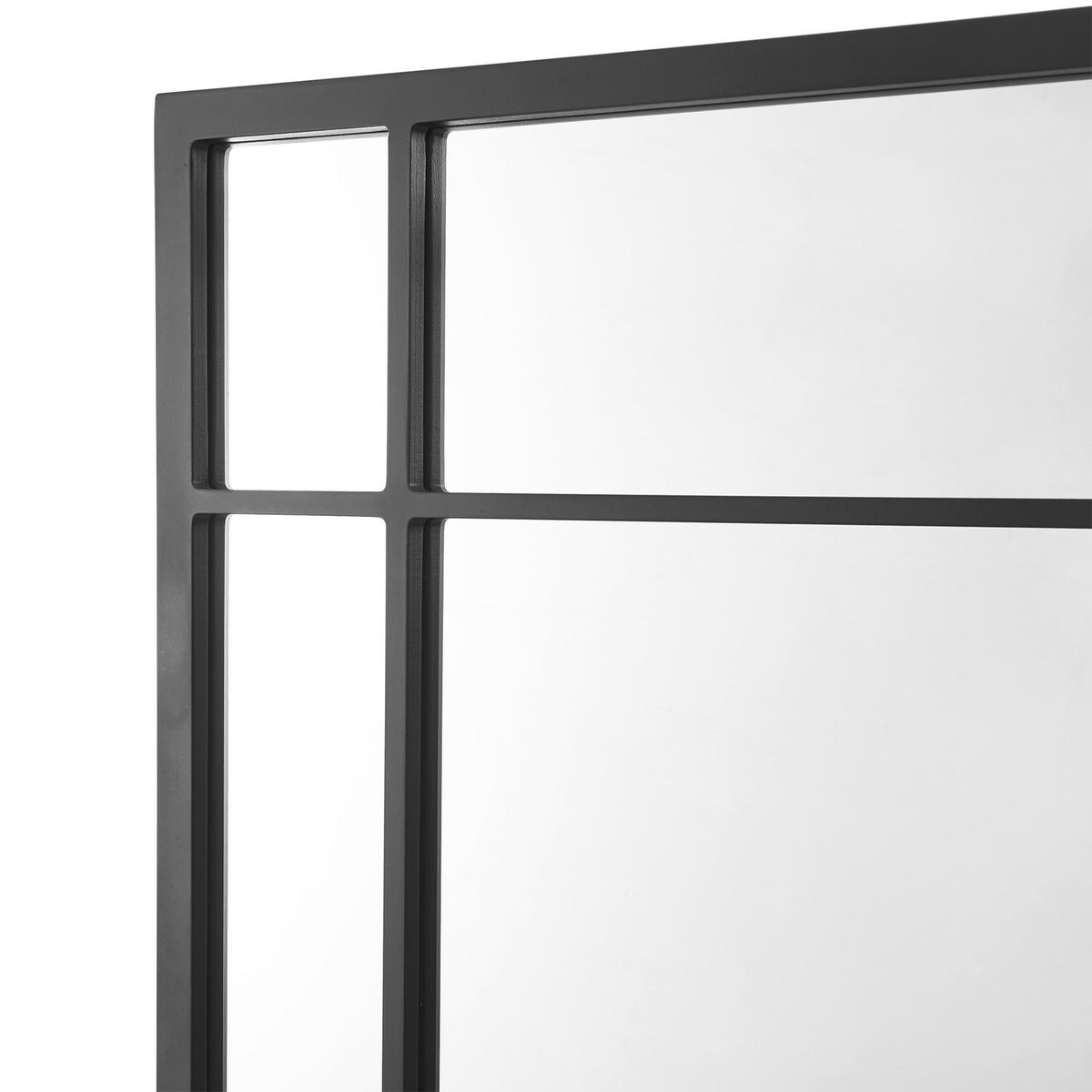 WANDSPIEGEL Colobraro - Schwarz, Glas/Holzwerkstoff (60/90/1.8cm) - [en.casa]