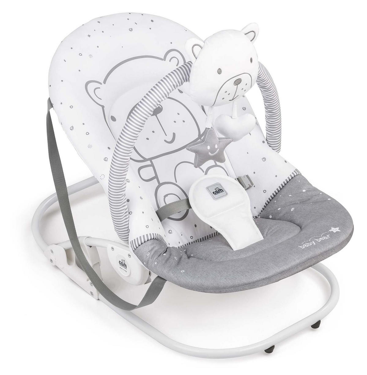 BABYWIPPE Schaukel mit Spielbogen - Weiß, Metall (74/60/64cm) - Cam il Mondo del Bambino S.p.A.