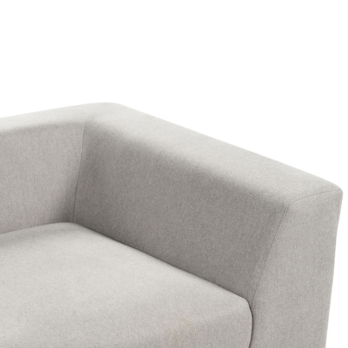 3-SITZER-SOFA hellgrau mit Kissen Lermon - Grau, Textil (260/59/100cm) - Beliani