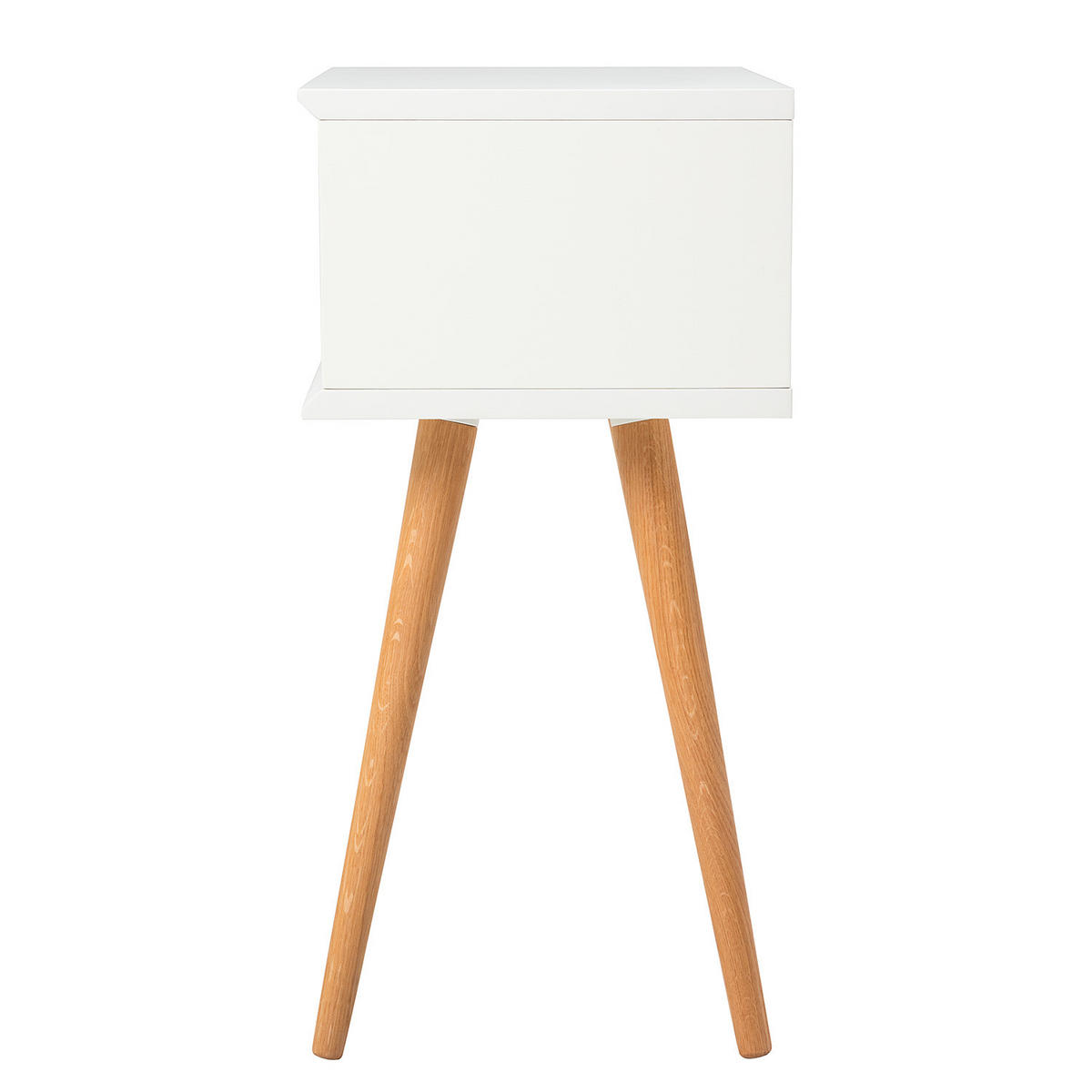 NACHTTISCH mit 2 Schubladen - Eichefarben/Braun, Eichenholz/Holz (40/61/30cm) - home24
