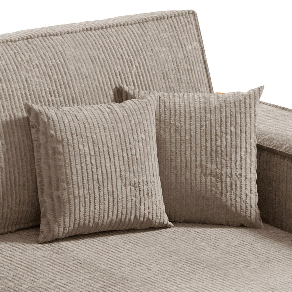 ECKSOFA Isaac 3 Sitzplätze Taupe - Taupe, Holz (257/148cm) - Petits-meubles